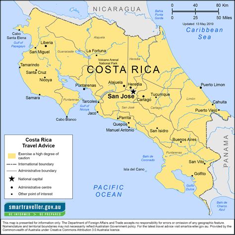 map of costa rica 2024